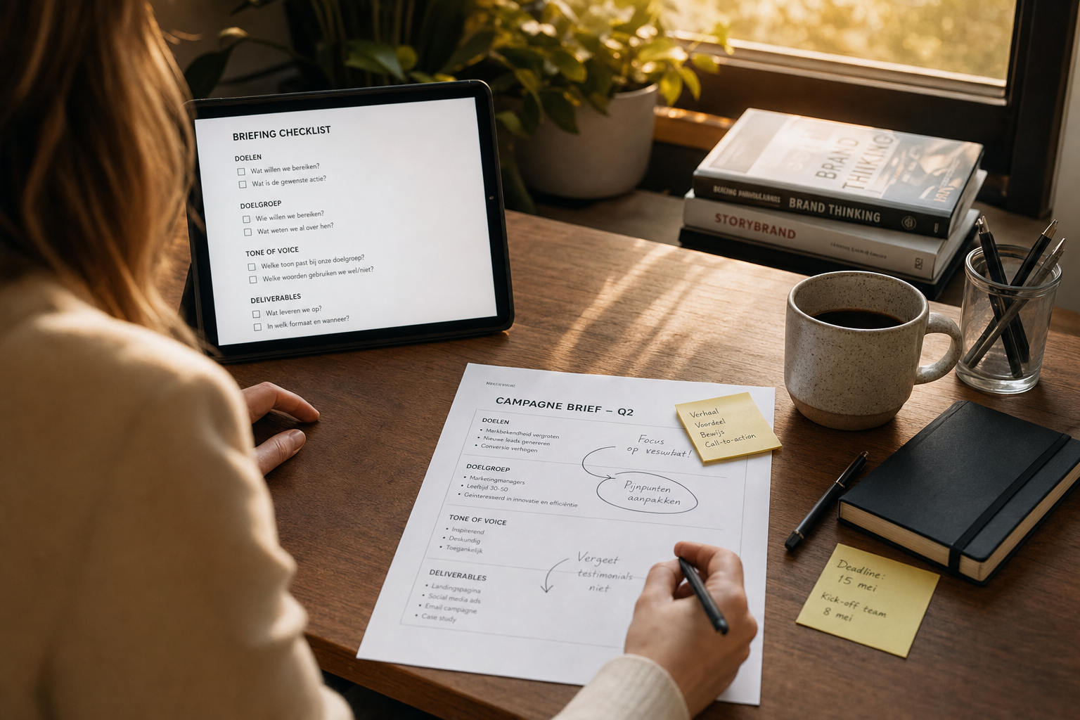 Briefing template voor communicatieprofessionals