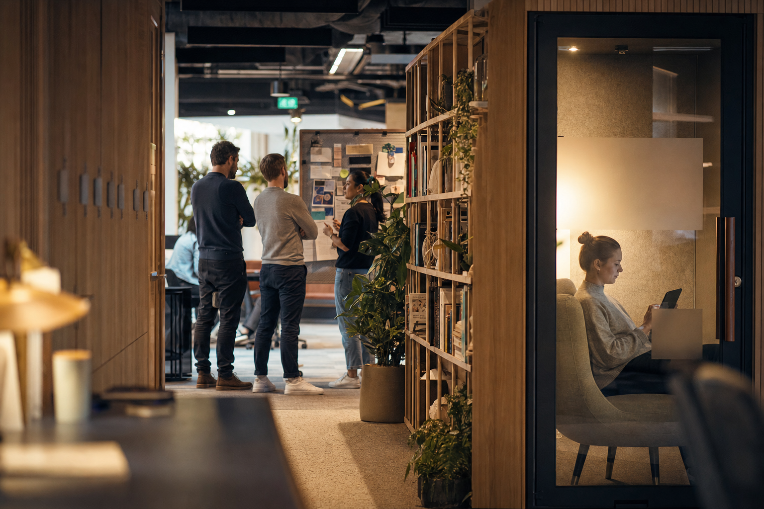 Akoestische panelen en privacy in het kantoor