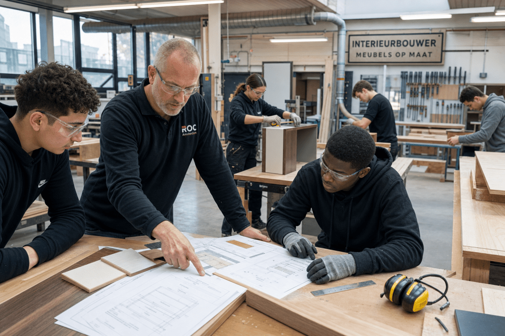 Welke vakken en vaardigheden heb je nodig voor de opleiding tot interieurbouwer in het&nbsp;onderwijs?